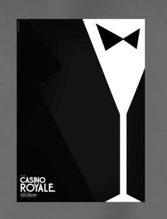 the poster for casino royale shows a man in a tuxedo