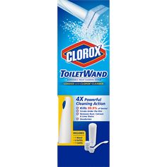 a bottle of clorox toilet cleaner on a white background