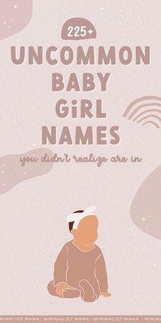 Searching for the prettiest baby girl names, but haven't found anything quite 'different' enough yet? I have searched through thousands of baby names, and *these* are my favorite uncommon and unique baby names for girls (with meaning and first and pretty middle name ideas!). (Aka rare baby names for girls/unusual girl names) Two Syllable Girl Names, Simple Girl Names, Short Girl Names, Short Baby Girl Names, One Syllable Girl Names, Cute Middle Names, Uncommon Girl Names