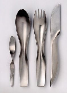 three forks, two spoons and one knife