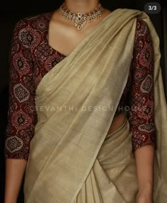 Blouse Designs For Kasavu Saree, Kalamkari Blouse With Kerala Saree, Latest Kerala Saree Trends, Ajrakh Blouse With Kerala Saree, Onam Saree Blouse Designs Latest, Onam Blouse Designs Latest, Onam Saree Blouse Ideas Latest, Cotton Blouse Ideas, Onam Saree Blouse Ideas Latest 2024