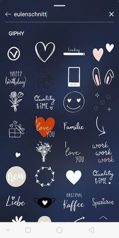 an iphone screen with various stickers on it and the text happy birthday written in different languages