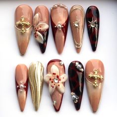 Nails Y2k, Nails 3d, Orchid Flowers, French Tips, Nails At Home, Nail Sizes, My Nails, Best Acrylic Nails, Orchid Flower