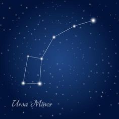 the zodiac sign virgo major on a starry night sky with stars in the background