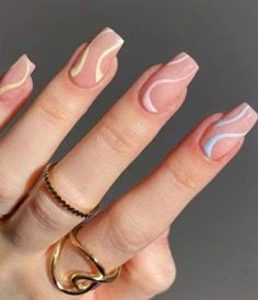 Alongamento de Unhas Squoval Nails, Spring Acrylic Nails, Nail Colours, Short Acrylic Nails Designs, Square Acrylic Nails