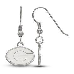 Put your collegiate pride on full display with these meaningful University of Georgia dangle earrings. Fashioned in sterling silver, the earrings secure in place with euro wire backs. Jared The Galleria Of Jewelry, University Of Georgia, Earrings Sterling Silver, Sterling Earrings, Sterling Silver Earrings, Georgia, Dangle Earrings, University, Jewelry Earrings