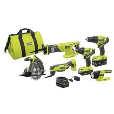 a cordless drill and power tool set