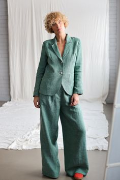 This Womens Suits item by OffOn has 113 favorites from Etsy shoppers. Ships from Lithuania. Listed on May 26, 2024 Green Linen Suits With Notch Lapel, Formal Linen Long Sleeve Sets, Formal Linen Sets With Long Sleeve, Formal Long Sleeve Linen Sets, Tailored Linen Suits With Buttons, Tailored Linen Notch Lapel Pantsuit, Tailored Notch Lapel Linen Pantsuit, Tailored Linen Pantsuit With Notch Lapel, Green Linen Blazer For Tailoring