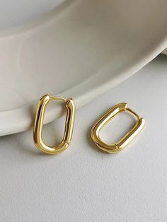 Amarillo Oro De moda Collar  Cobre   Embellished   Joyas de Moda Jewelry Pics Ideas, Elegant Oval Hoop Earrings Hallmarked, Chic Gold Oval Hoop Earrings, Oval Metal Hoop Earrings, Luxury Oval Hoop Earrings, Pierced, Oval Gold Hoop Earrings In Brass, Gold Photography, Chunky Gold Hoop Earrings