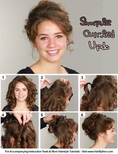 Easy Victorian Hairstyles, Curled Updo Hairstyles, 1800s Hairstyles, Regency Hair, Regency Hairstyles, Regency Costume, Updo Hairstyles Tutorials, Edwardian Hairstyles