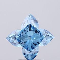 the blue diamond is on display for people to see