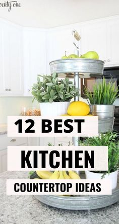 a kitchen counter topped with lots of fruit and veggies on top of it