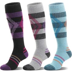 PRICES MAY VARY. 【Thermal Merino Wool】 Welwoos ski socks for mens & womens are made of 70% merino wool, 23% polyester, 5% spandex, 2% nylon for temperature regulation, moisture control, odor resistant and no itchy. They are thermal and more comfortable for skiing, snowboarding or other outdoor sports! 【Sizes & Package】 We offer 2 sizes as options, Medium and Large. Medium fits for US mens shoe size 6-8.5 / US womens shoe size 5.5-10. Large fits for US mens shoe size 8.5-12 / US womens shoe size Compression Pantyhose, Size 11 Women Shoes, Ski Socks, Womens Shoe, Mens Thermals, Winter Socks, Ski Boots, Best Gifts For Men, Knee High Socks