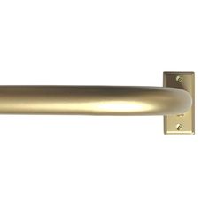 a gold door handle on a white background