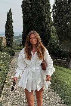 Chique Outfit, Shirt Dress Outfit, Europe Outfits, Chique Outfits, Mom Outfits, Instagram Foto, Looks Vintage, Spring Summer Outfits