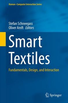 a book cover with the title smart textiles