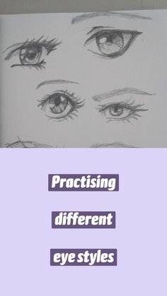 several different types of eyes are shown in this drawing