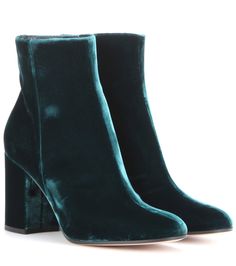 Green Ankle Boots, Velvet Ankle Boots, Green Boots, Velvet Shoes, Booties Ankle Boots, Shoes Boots Ankle, Boots Ankle