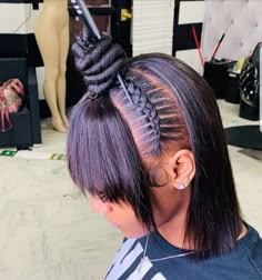 Ponytail Hairstyles Black, Half Up Half Down Hair Black Women Short, Two Braids Hairstyle Black Women, Two Braids Hairstyle, Braided Half Up Half Down Hair, Half Up Half Down Short Hair, Half Up Half Down Styles