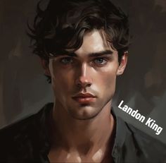 a painting of a young man with the words london king on his shirt over it