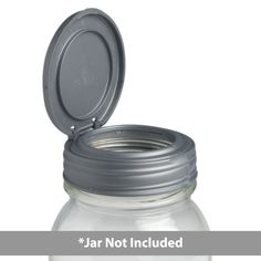 the jar is empty and has a lid for it to be used as a container