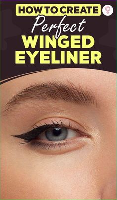 How to Create Perfect Winged Eyeliner: Perfect wings add drama to your eyes. They add a touch of sexy and elegance to your look and accentuate your facial features. However, shaky hands might keep you from achieving the look. But if you know the right hacks, you can create a sharp look in no time. #makeup #makeuptips #wingedliner #eyeliner Elegant Winged Eyeliner, Winged Eyeliner Tips And Tricks, Taylor Swift Winged Eyeliner, Elegant Makeup For Blue Eyes, Eyeliner For Close Set Eyes, How To Wing Eyeliner, Eyeliner Wing Hacks, How To Draw A Wing Eyeliner, Double Winged Eyeliner Tutorial