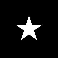 a white star on a black background