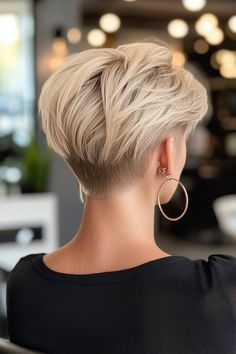 Elevate your style this season with these 21 stunning undercut pixie ideas that bring a bold, edgy twist to your look! #UndercutPixie #PixieCut #BoldStyle #SeasonalTrends #HairInspiration Undercut Bobs For Thick Hair, Bobs For Thick Hair, Pixie Undercut Hair, Short Hair Long Bangs, Super Short Haircuts, Pixie Haircut Styles, Short Hair Images