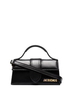 Jacquemus Le Bambino Leather Tote Bag - Farfetch Jacquemus Bag, Black Leather Tote Bag, Tote Bag Black, Bag Trends, Functional Accessories, Black Leather Handbags, Van Cleef Arpels, Small Handbags, Lady Dior