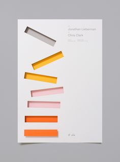 an image of a book with different colored strips on the front and back cover,