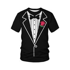 PRICES MAY VARY. Simple but funny tuxedo t shirt - Perfect for weddings,dates,bachelorette parties and all themed family party,and work and video conferencing. Fits True to Size - Standard size, if you are skinny please choose small , tall please choose large size. Simple Pattern - The pattern is clear and simple, suitable for wearing in all occasions, there will not be any discomfort. Healthy Fabric - Tuxedo t shirt made of healthy imitation cotton fabric, soft, comfortable, no smell. Great Gif Black Tuxedo Black Shirt, Diy Tuxedo Shirt, Tuxedo Shirt, Groomsmen Tshirt Ideas Funny, Tuxedo Tshirt, Tuxedo T Shirt, Groom Shirts, Tuxedo Shirts, Suit Shirts