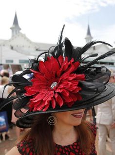 May 7, 2016; Louisville, KY, USA; A woman in a derby Kentucky Derby Hats Diy, Crazy Hats