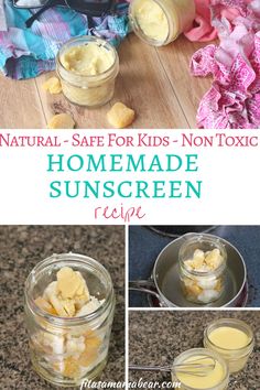 Diy all natural sunscreen is a great non-toxic homemade recipe for parents to keep kids safe in the sun! #parentingtips #sunscreen #diy #homemade #parenting #sunsafe #summer #natural Natural Sunscreen Recipe, Natural Skincare Recipes, Organic Skin Care Brands, Natural Beauty Treatments, Skin Care Routine For 20s, Skin Care Diy, Skincare Brands