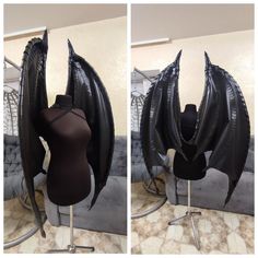 Bat Wings Costume, Cosplay Wings Costume, Vampire Costume, Demon Wings, Black Wings, Bat Wings Cosplay, Halloween Costume, Black Angel Wings - Etsy Gothic Black Cosplay Costume For Alternative Fashion, Gothic Cosplay Costume, Black Gothic Cosplay Costume For Alternative Fashion, Black Fitted Costumes For Alternative Fashion, Fitted Black Costume For Alternative Fashion, Black Fitted Costume For Alternative Fashion, Fitted Black Costume For Larp, Black Fitted Costume For Larp, Black Larp Costume For Halloween