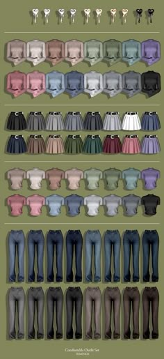 [rimings] comfortable outfit set by rimings Sims 4 More Outfits Mod, Simplicity Cc Sims 4, Sims 4 Cc Clothes Female Sets, Sims 4 Cc School Clothes, Sims4 Cc Clothes Pack, Cc Set Sims 4, Sims 4 Cc Packs Clothing Male, Sims 4 Cc Ultimate Collection Clothes, Ts3 Clothes Cc