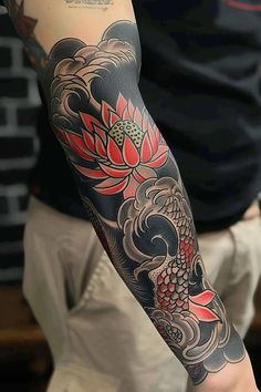 The Forbidden Art of Yakuza Geisha Tattoos Lotus Japanese Tattoo, Coy Tattoo, Tattoo Yakuza, Bird Of Prey Tattoo, Geisha Tattoos, Tattooed Man, Japanese Tattoos For Men