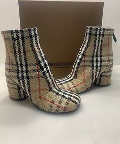 ad eBay - 

New with box “Floor Display “


Burberry Anita 85 Ankle Boot on Leather Sole, Archive Beige Check $1,290.00


Floor Display “they may or may not have been tried on and may have slight scuffs,marks,,price sticker residue. Please review all photos




Delivery signatured Burberry Plaid Heels, Burberry Aesthetic, Burberry Heels, Floor Display, Mark Price, Price Sticker, Accessories Clothing, Boot Shoes Women, Burberry