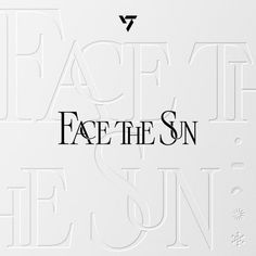 face the sun logo in black and white on a white background with text that reads face the sun