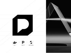 Portal Logo, Cube Image, Black Branding, P Logo Design, Branding Images, Planner Logo, Black And White Logos, Letter P, Professional Logo Design