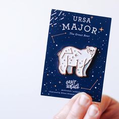 Bear Constellation, Ursa Major, Enamel Badges