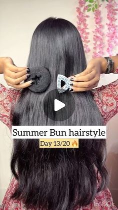 Quick Bun Hairstyles, Hair Bun Design, Easy Bun Tutorial, Diy Hair Bun, Indian Bun Hairstyles, Hair Accessories Updo, Donut Bun Hairstyles, Hair Donut