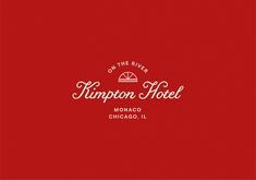 a red background with the words, on the river krupon hotel monaco chicago