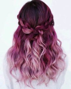 Magenta Hair Colors, Unicorn Hair Color, Magenta Hair, Bright Hair, Mermaid Hair, Rainbow Hair