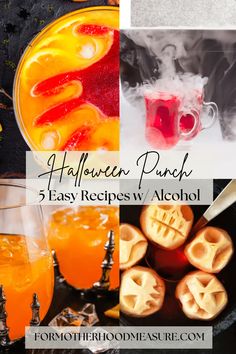 halloween punch recipe with text overlay