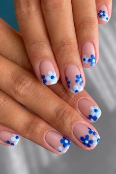 50  Short Summer Nails To Elevate Your Look This Vacation Minimal Nail, Nails Bow, Bow Nails, Simple Spring Nails, Subtle Nails, Nagel Tips, Daisy Nails, Smink Inspiration