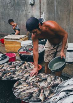 Busy Day at the Local Philippines Fish Market with Family Philippine Street, Market Photography, Market Vendor, Leica Photography, Filipino Culture, Rural Scenes, Fish Market, Busy Day, Urban Life