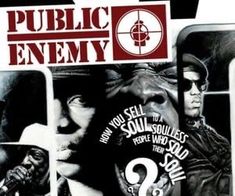 the poster for public enemy is shown in black and white