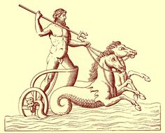 a drawing of a man riding on the back of a horse and holding a spear