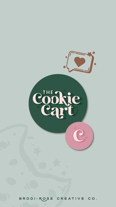 the cookie cart logo is shown above two circles that read,'the cookie car '