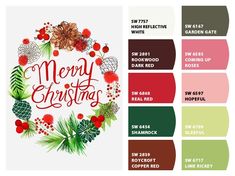 the color scheme for merry christmas